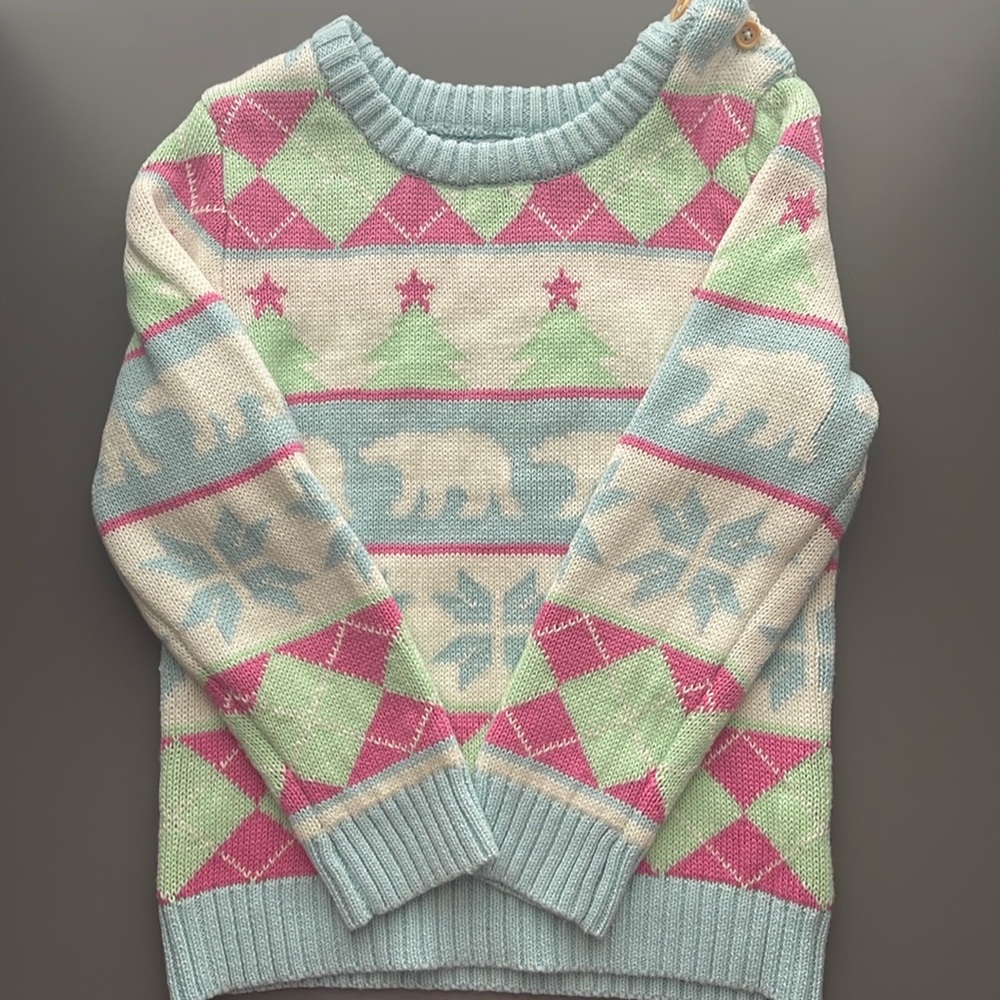 Toddler girl sweater w/functional buttons. Worn once